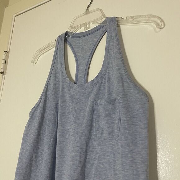 LULULEMON baby blue scoop neck racerback workout tank top size 4 - Picture 3 of 4